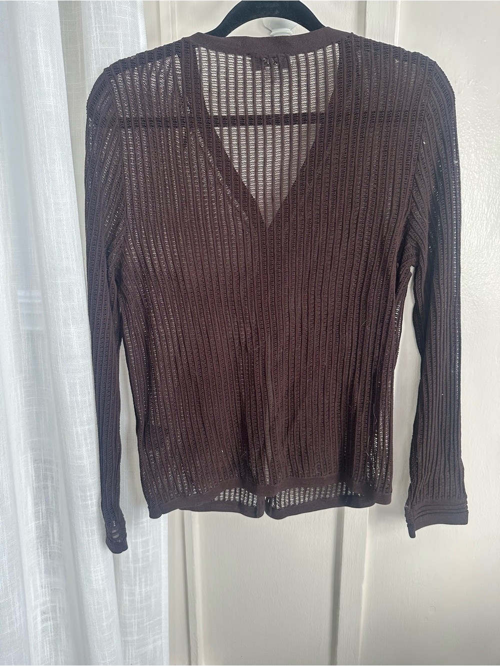 Cos Ribbed Open Knit Cardigan Size Small - Picture 3 of 3